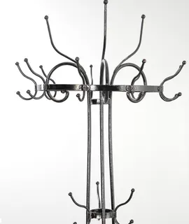 Garderobe, Eisenguss, schwarz lackiert, wohl Frankreich, 20. Jh., Ansicht 2