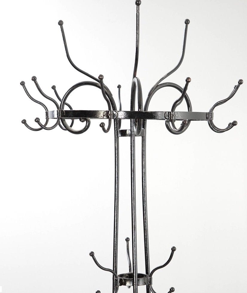 Garderobe, Eisenguss, schwarz lackiert, wohl Frankreich, 20. Jh., Ansicht 2