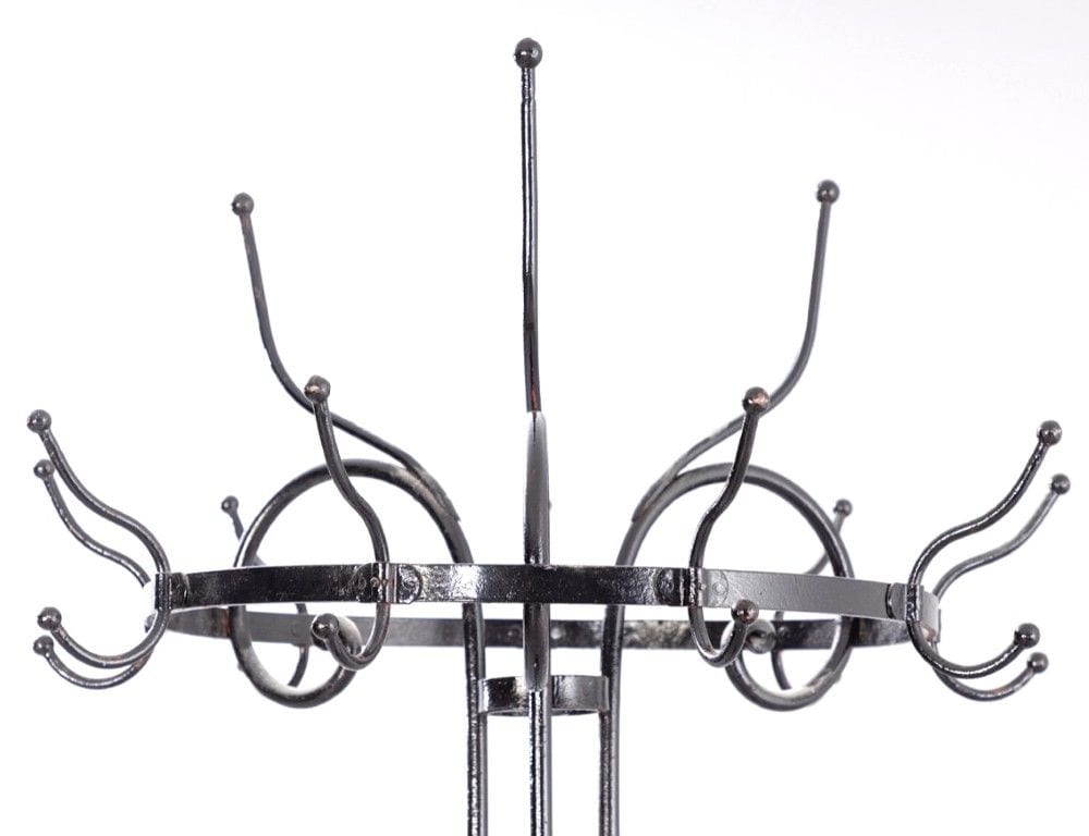 Garderobe, Eisenguss, schwarz lackiert, wohl Frankreich, 20. Jh., Ansicht 3
