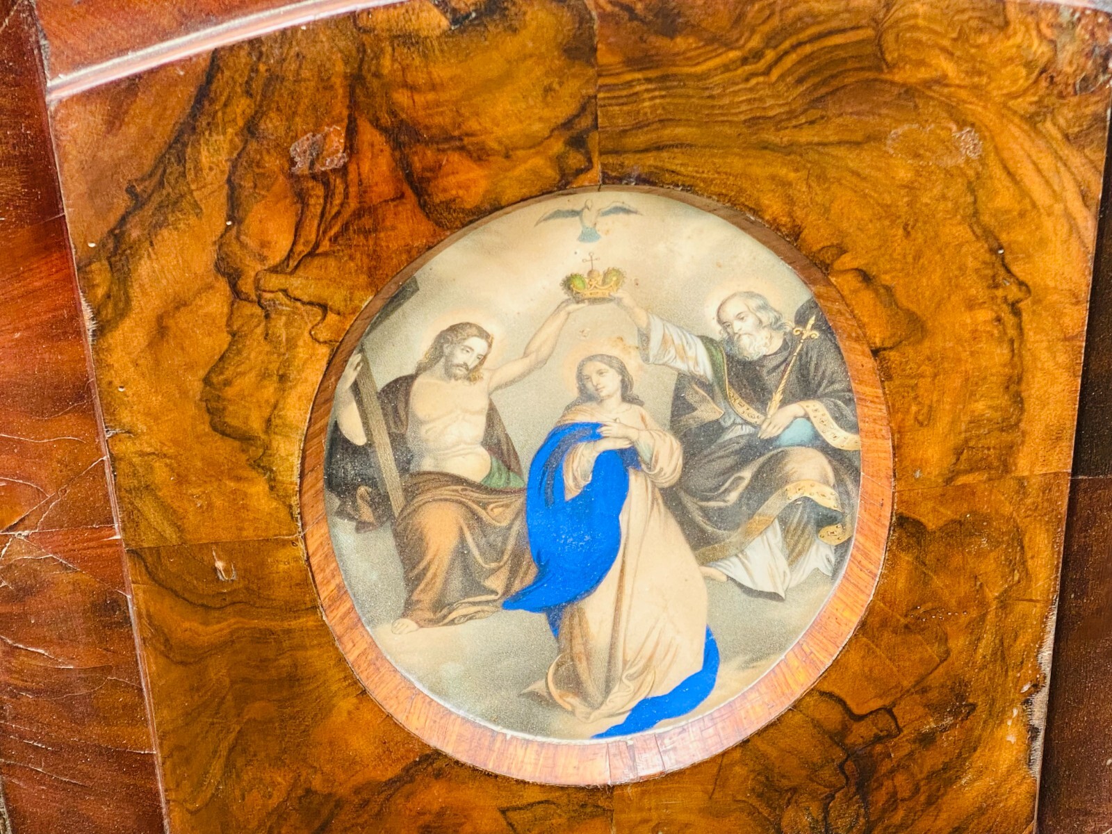 Barock Bett, Klassizistisch, Empire, Nussbaum, München, Ende 18. Jhd. — Ansicht 4