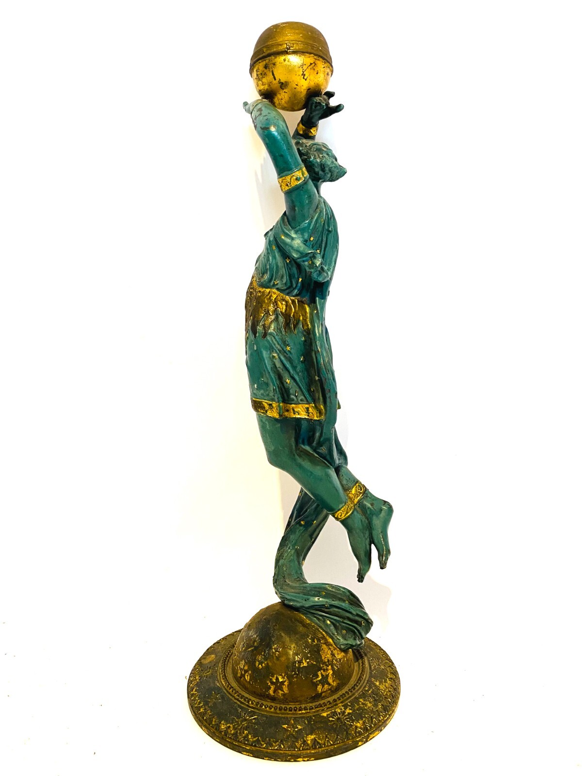 Schwebende Göttin der Nacht als Nachtlicht, Kerzenleuchter, Bronze — Ansicht 4