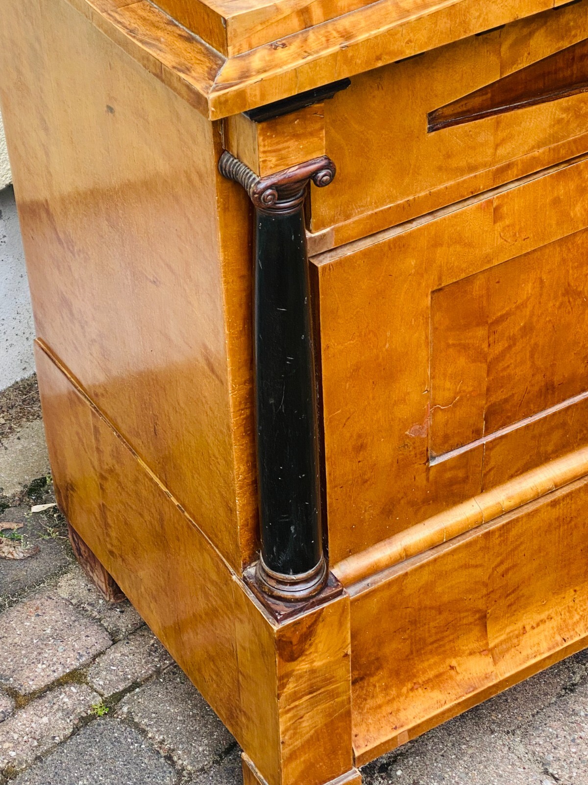 Biedermeier Kommode, Birke, Berlin um 1820 — Ansicht 2