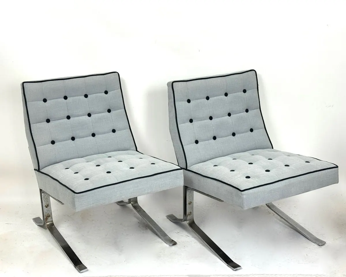 Zwei Sessel, 70er Design, elegante Vintage-Sessel n. Rudolf Horn, Ansicht 1