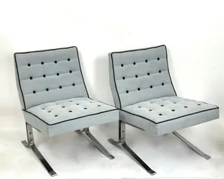 Zwei Sessel, 70er Design, elegante Vintage-Sessel n. Rudolf Horn, Ansicht 1