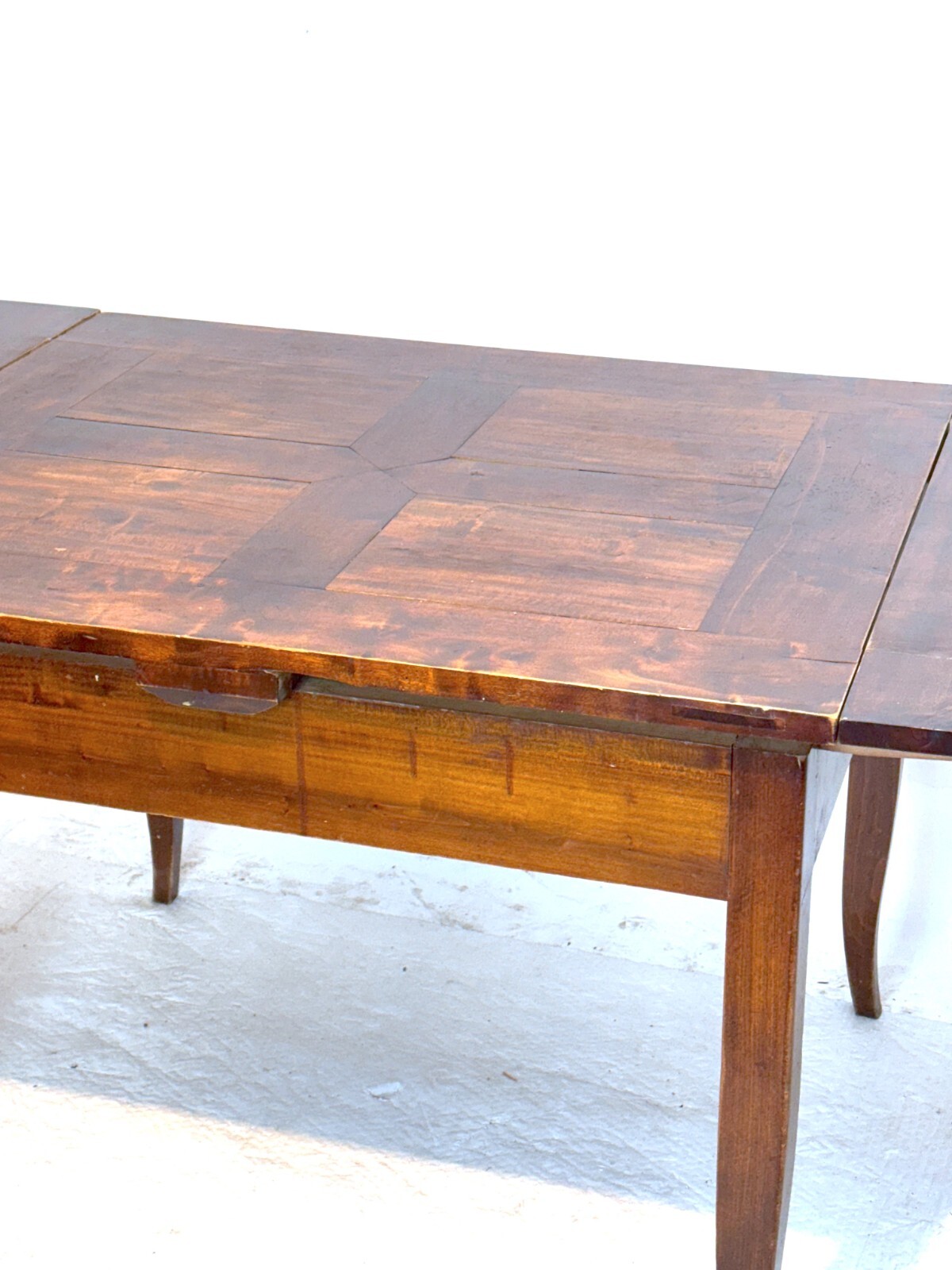 Biedermeier Ausziehtisch, Birke/Ahorn, Berlin/Brandenburg um 1820, Originalzust. — Ansicht 3