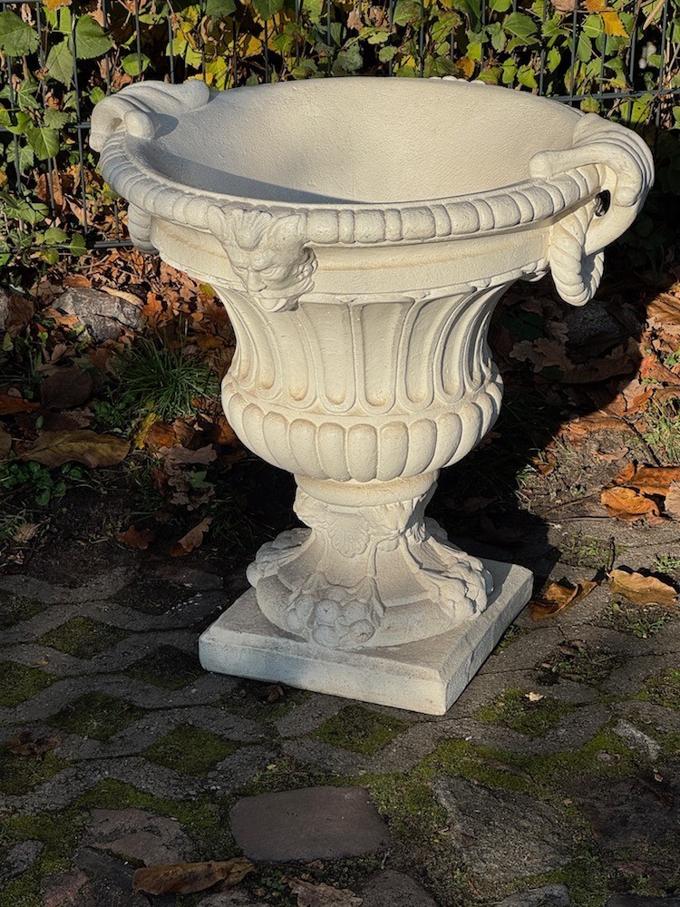 Große Amphore, Pflanzgefäße, Gartenvase im Barockstil, Steinguss, Klassik — Ansicht 2