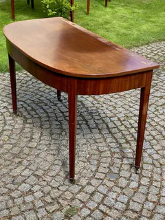 Großer Esstisch im Empire-Stil, vierteiliger Kombinationstisch, Mahagoni, Ende 19. Jh., Ansicht 2