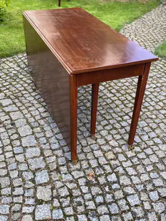 Großer Esstisch im Empire-Stil, vierteiliger Kombinationstisch, Mahagoni, Ende 19. Jh., Ansicht 4