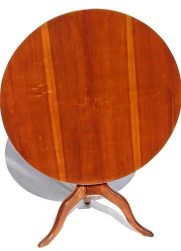 Runder Biedermeier-Klapptisch, Kirsche, um 1820, Ansicht 2
