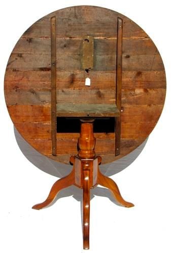 Runder Biedermeier-Klapptisch, Kirsche, um 1820, Ansicht 3