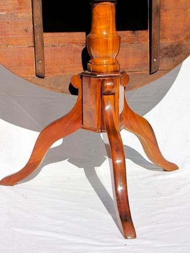 Runder Biedermeier-Klapptisch, Kirsche, um 1820, Ansicht 4