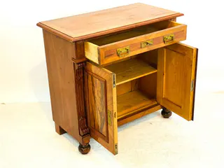 Gründerzeit-Halbschrank, Nussbaum, deutsch, um 1880, Ansicht 4